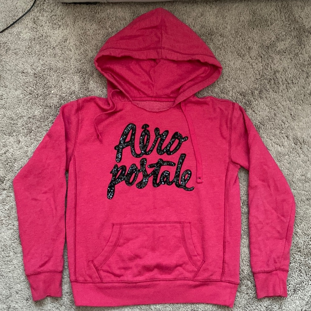 Aeropostale  pullover sweater with hoodie